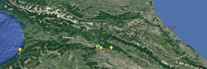 Caucaso desde el satélite